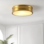 Adria Brass Flush Mount Light Fixture With Led Bulbs By. Fixed Price $136.99.