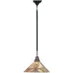 Meyda Lighting 13'SQ Glasgow Bungalow Pendant, Xaia Ha Beige - 49148. Fixed Price $486.00.
