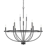 Homeplace By Capital Lighting Greyson 12 Chandelier, Black - 428501MB. Fixed Price $319.99.