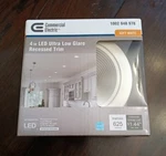 Commercial Electric 4 In. Led Soft White Recessed Trim Brand New Fast Shipping. Fixed Price $12.97.