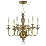 Hinkley Cambridge Light Chandelier Tier Foyer, Burnished Brass - 4416BB. Fixed Price $2549.15.