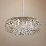 Maxim Arabesque 18" Wide Golden Silver Pendant Light. Fixed Price $576.30.