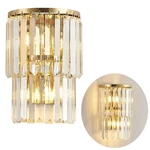 Siljoy 2-LIGHTS Modern Crystal Wall Light, 2-TIERS Bedside Mount.... Fixed Price $86.33.