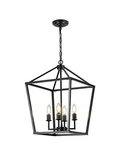 Pakokula 15.75 Black Farmhouse Chandelier For Dining Room 4-LIGHT Lantern. Fixed Price $65.00.