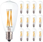 12PCS ST38 Edison Small Bulb 4W Equivalent To 25W-40W E12 Base Vintage Clear Gla. Fixed Price $57.95.