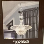 Allen Roth Colfax 3-LIGHT Pendant Polished Pewter Crytal Glass Shade Lighting. Fixed Price $249.99.