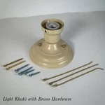 Custom Semi Flush Triple-beaded Chain Ceiling Light Fixture Kit. Fixed Price $89.99.