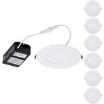 6 Pk Torchstar 4DIMMABLE Slim Led Downlight With J-box 50W EQV.10.5. Fixed Price $49.50.