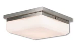 Livex Lighting 65537 Allure 11"W Single Semi-flush Nickel. Fixed Price $199.98.