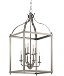 Kichler 42591 Nickel Larkin 8-LIGHT 24"W Taper Candle Chandelier. Fixed Price $600.00.