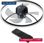 Ciata Lighting Ceiling 19.7" Low-profile Flush Mount Fans. Fixed Price $35.75.