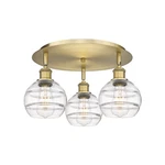 Innovations Lighting 516-3C-9-18 Rochester Flush Brass. Fixed Price $521.40.