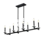 Z-lite 3045-8L Kaden Light 44"W Taper Candle Style Chandelier Black. Fixed Price $926.00.