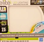 Elite Lighting 7" Led Slim Surface Mount Downlight Cct Selectable RL791-900L. Fixed Price $9.00.