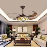 GDRASUYA10 42 Inch Retractable Modern Ceiling Fan With 3 Color Lighting And R.... Fixed Price $293.50.