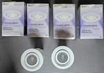 Commercial Electric White Gimbal Trim 3" Recessed Light Kit (set Of 6 - 4 New In. Fixed Price $25.00.