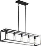 Black Farmhouse Kitchen Island Lighting, Modern Industrial 5-LIGHT,. Fixed Price $113.58.