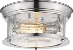 Clear Seedy 2-LIGHT Flush Mount Ceiling 11" Round Fixture. Fixed Price $190.99.