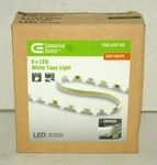 Commercial Electric 8 Ft. Led Warm White Tape Light 1003620392. Fixed Price $24.99.