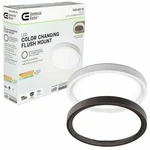 Commercial Electric 11-INCH Led Color-changing Flush Mount Ceiling Light. Fixed Price $29.77.