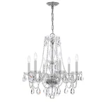 Crystorama Traditional Crystal Light Chandelier, Chrome 5086-CH-CL-I. Fixed Price $364.99.