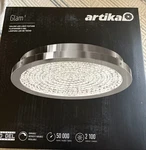 New Sealed Artika Glam 13.5 Flush Mount Ceiling Light Chrome Fixture. Fixed Price $39.99.