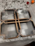 Ekena Millwork Birch Decorative Fretwork Wall Panels 23 3/8"W X 3/8*H,. Fixed Price $150.00.