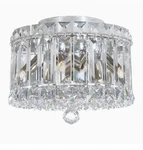 Schonbek 6690S Plaza 4 Light 8 Inch Stainless Steel Flush Ceiling Swarovski. Fixed Price $1209.99.