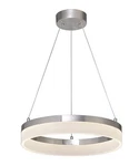 Edge-lit 16"W 1-LIGHT Round Led Ribbon Chandelier Brushed Nickel Finish. Fixed Price $49.98.