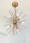 Fredrick Ramond Tryst 8 Light Chandelier Sputnik Small Orb 22" X. Fixed Price $149.88.