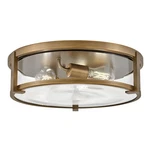 Hinkley Lighting Lowell Flush Mount, Brushed Bronze/clear 3243BR-CL. Fixed Price $379.00.
