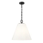 Z-lite Alaric Light 18" Pendant, Matte Black/white 3042P18-MB. Fixed Price $334.00.