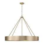 Capital Lighting Weller 6LT Chandelier, Matte Brass/ - 453061MA. Fixed Price $654.00.