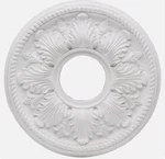 3 Hampton Bay 14 White Bellezza Ceiling Medallion Light Fixture Base Decor. Fixed Price $54.99.