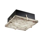 Justice Design Fab Rocks! Clips 2-LT Led 12" Square Wall Ceiling Mount, Nickel. Fixed Price $478.00.