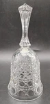 7" Crystal Dinner Bell Eapg Windsor Button Cane Pattern 1940 Federal Glass Co. Fixed Price $10.00.