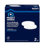 Project Source 2 Flush Mount Led 7.5" Round Cool White Color Light New. Fixed Price $14.47.