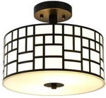 Sottae 12'OIL Rubbed Bronze Semi Flush Mount Ceiling Light Fixture New. Fixed Price $35.00.