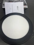 Commercial Electric LIL3001LX-01/MB 12" Edgelit Led Flush Mount Black Finish. Fixed Price $19.89.