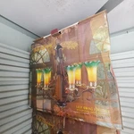 Dale Tiffany Lily Swag Fixture Blown Art Glass Shades 22X22" Chandelier Nos. Fixed Price $499.00.