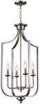 Hillcrest 16 In. 4-LIGHT Brushed Nickel Pendant Fixture With Metal Shade. Fixed Price $127.20.