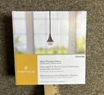 Portfolio Mini Pendant Fitter Interior Fixture Aged Bronze Finish 0394788. Fixed Price $13.59.