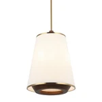 Varaluz Desert Flyer 3-LT Foyer Pendant, Satin Brass/medium Walnut 520F03SBW. Fixed Price $849.00.
