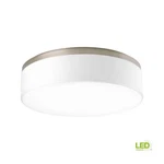 18 In. Maier Collection 3-LIGHT Brushed Nickel Integrated Led Flush Mount By Pl. Fixed Price $199.00.