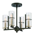 Minka-lavery Sussex Court Four Light Semi-flush Mount 4085-107. Fixed Price $149.95.