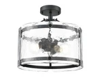 Millennium Lighting 47002 Bennetti 15"W Semi-flush Drum Black. Fixed Price $279.90.