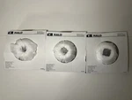 3 Pack Halo 78P 6" White Recessed Ceiling Light Trim With Adjustable Eyeball. Fixed Price $24.95.