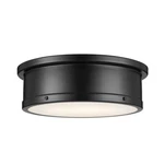 Kichler 52541 Serca 3 Light 18"W Flush Mount Drum Ceiling Fixture - Black. Fixed Price $275.99.