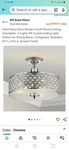 Saint Mossi Semi Modern Flush Mount Ceiling Chandelier. Fixed Price $50.00.