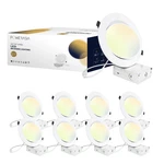 Powerasia 8 Pack Inch Gimbal Led Recessed Lighting Junction 5CCT 2700K-6000K. Fixed Price $138.11.